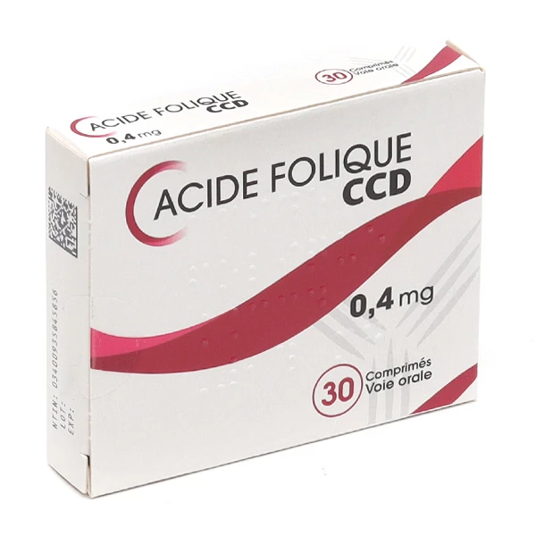 ACIDE FOLIQUE 0,4 MG CP BT30 VIATRIS
